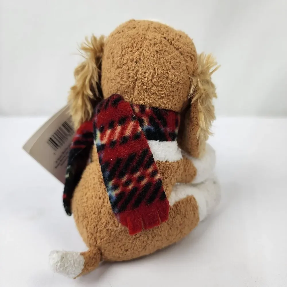 Russ Berrie Tan White Cocker Spaniel Curly Ears 6